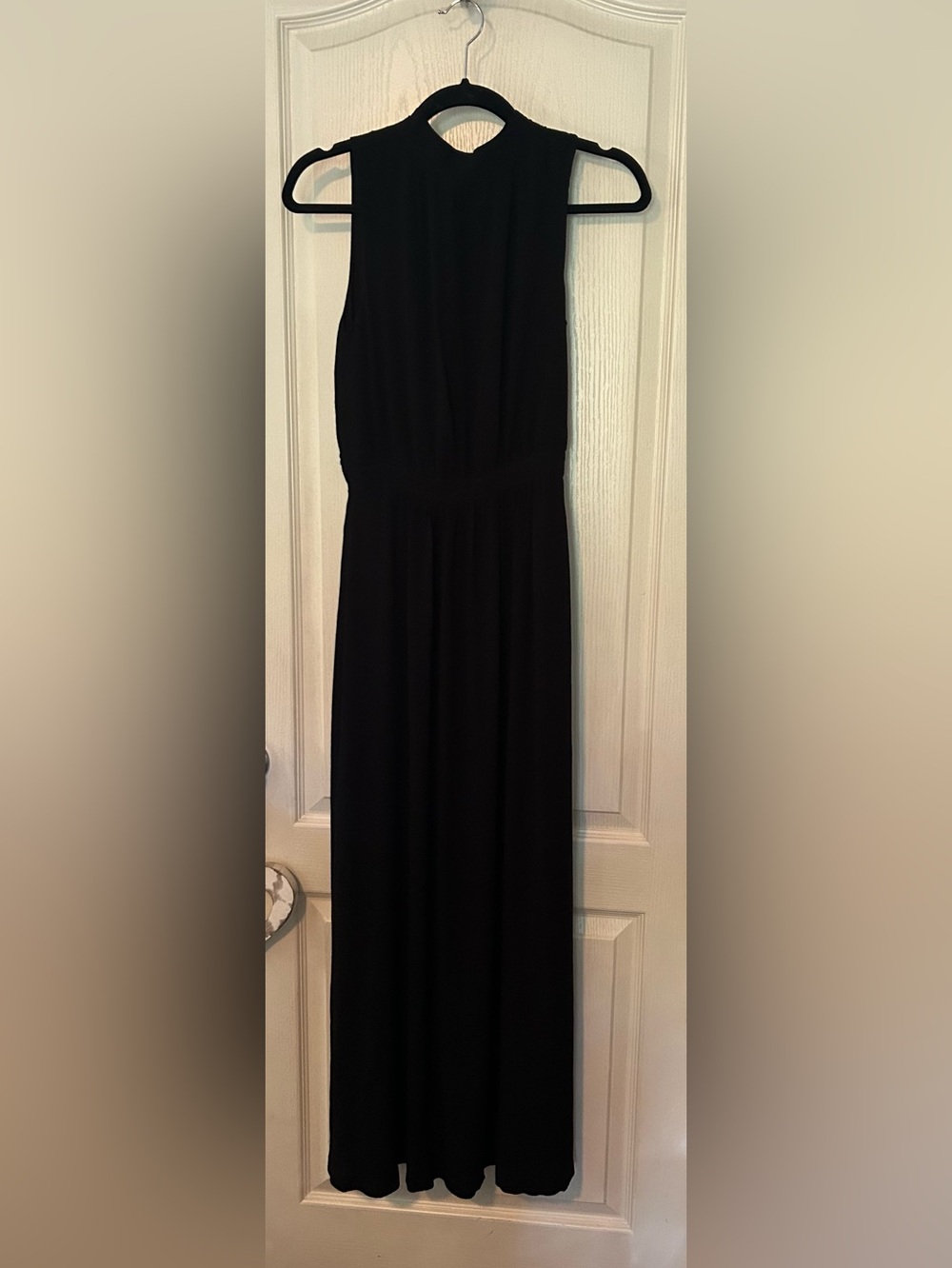 Elegant Black Sleeveless Maxi Dress